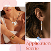 60Pcs 2 Styles Opaque Acrylic Pendants OACR-SP0002-34-5