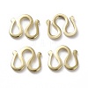 Brass S Hook Clasps KK-L205-06G-1