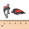 Spray Painted Alloy Enamel Magnetic Split Pendants PALLOY-V006-11-3