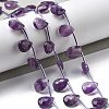 Natural Amethyst Beads Strands G-K382-C03-01-2