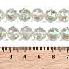 Transparent Electroplate Glass Beads Strands EGLA-N002-34C-B04-3