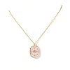 Brass Micro Pave Cubic Zirconia Pendant Necklace for Women PW-WG5ECAF-03-1