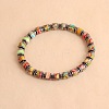 Vintage Natural Dyed Imperial Jasper & Synthetic Non-magnetic Hematite Beads Stretch Bracelets for Women Men LS-UH5548-1-1