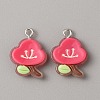 Translucent Resin Pendants RESI-TAC0019-08A-1