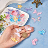 40Pcs 20 Style Crown/Star/Heart/Bowknot Plastic Cabochons KY-TA0001-27-5