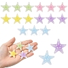 15Pcs 5 Colors Transpant Resin & Paillette Decoden Cabochons CRES-YW0002-86-1