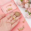 8Pcs 2 Styles  Brass Connector Charms KK-BBC0015-39-3