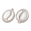 304 Stainless Steel Pendants SA-CBABD1E-10H-P-3