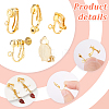   50Pcs 5 Style Brass & 304 Stainless Steel & Iron Clip-on Earring Findings DIY-PH0009-78-4