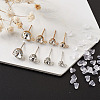 Alloy Crystal Rhinestone Stud Earring Finding EJEW-CD0001-05-4