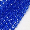 Glass Beads Strands EGLA-E010-8x12mm-13-2