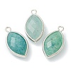 Natural Green Quartz Pendants G-B009-01P-A-1