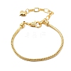 3MM European Brass Chain Bracelet Making BJEW-A164-04G-4