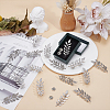 8 Pairs Leaf Alloy Lapel Pin Backs for Backpack Clothes JEWB-HY0001-51P-4