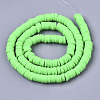 Handmade Polymer Clay Beads Strands CLAY-R089-6mm-081-2