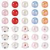  50Pcs 10 Colors Opaque Acrylic Beads OACR-TA0001-19-10