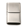 Tarnish Resistant Matte 304 Stainless Steel Magnetic Clasps STAS-K007-34-4