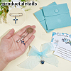 Cross Iron & Plastic Imitation Pearl Kilt Pin Brooches JEWB-NB0001-27-3