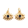 Brass Micro Pave Cubic Zironia Pendants KK-D065-04G-2