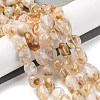 Natural Yellow Quartz Beads Strands G-G146-A10-02-2