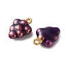 304 Stainless Steel Enamel Pendants STAS-B100-06G-04-2