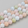 Natural Morganite Beads Strands G-Q961-08-10mm-1