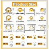 160 Sets 8 Styles Iron Grommet Eyelet Findings IFIN-BBC0001-05-2