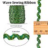 1Pc Sparkle Wavy Polyester Ribbons OCOR-GF0003-01E-2