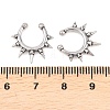 316 Stainless Steel Hoop Nose Rings AJEW-C044-05A-AS-5