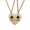 BEST BUDS Alloy Pendant Necklaces Set NJEW-SZ0001-47A-1