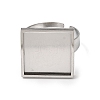 304 Stainless Steel Adjustable Ring Settings STAS-D374-02P-03-2
