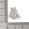 Micro Pave Clear Cubic Zirconia Pendants KK-S351-02P-03-3