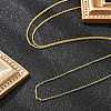 1mm Rack Plating Brass Cable Chain Adjustable Slider Necklaces for Women Men MAK-L044-04G-3