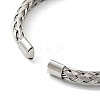 Non-Tarnish 304 Stainless Steel Wire Wrap Cuff Bangles LS-BJEW-E079-02P-3