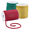 3 Rolls 3 Colors Polyester Braided Cord OCOR-PH0006-31B-1