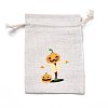 Halloween Cotton Cloth Storage Pouches ABAG-M004-01E-1