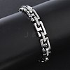 304 Stainless Steel Number 9 Link Chain Bracelets SA-CBA2696-12P-2