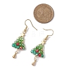 Brass Dangle Earring EJEW-TA00531-3