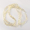 Electroplate Faceted Bicone Glass Beads Strands EGLA-P017-4mm-14-1