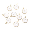 Brass Enamel Pendants X-KK-A155-09G-2