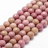 Natural Rhodonite Beads Strands LS-G-D840-16-10mm-1