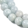 Natural Aquamarine Round Bead Strands G-I155-02-8mm-2