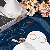 200Pcs 2 Colors Iron Ball Chains with Connectors IFIN-SP0001-15-4