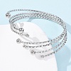 304 Stainless Steel Cuff Bangles for Women BJEW-B150-03P-3
