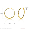 Brass Big Hoop Earrings EJEW-BB16613-G-3