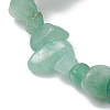 Natural Green Aventurine Chips Beads Stretch Bracelets BJEW-JB11245-05-4