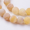 Natural Weathered Agate Beads Strands G-G589-10mm-02-5