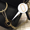 12Pcs 3 Colors Zinc Alloy Spring Gate Rings FIND-HS0001-39-6