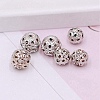 Alloy Rhinestone Beads CW-TAC0001-15A-01P-1