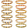 12Pcs Glass Seed Beads Stretch Bracelets for Women MR9301-1-1